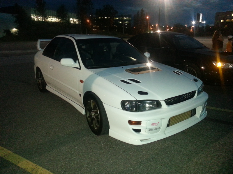 600 horsepower R-STI with mad flames out of the exhaust among the cars at the show. Zipppyart should have a lot more.